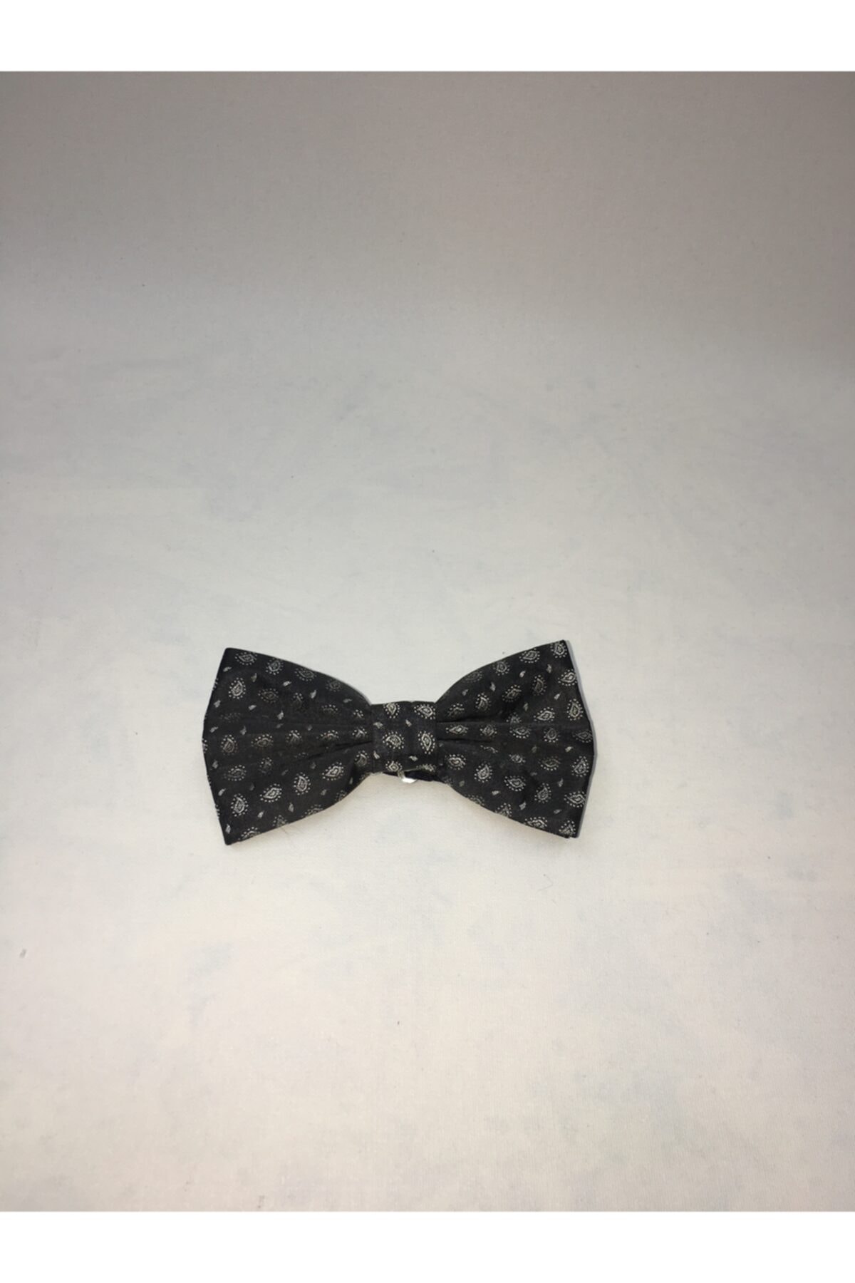 ModaRW16 Desenli Siyah Beyaz Kumaş Papyon