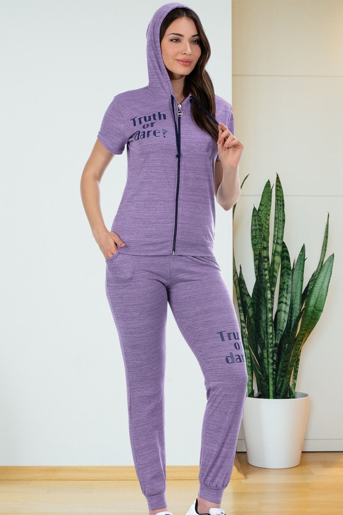 Purple shop womens tracksuit