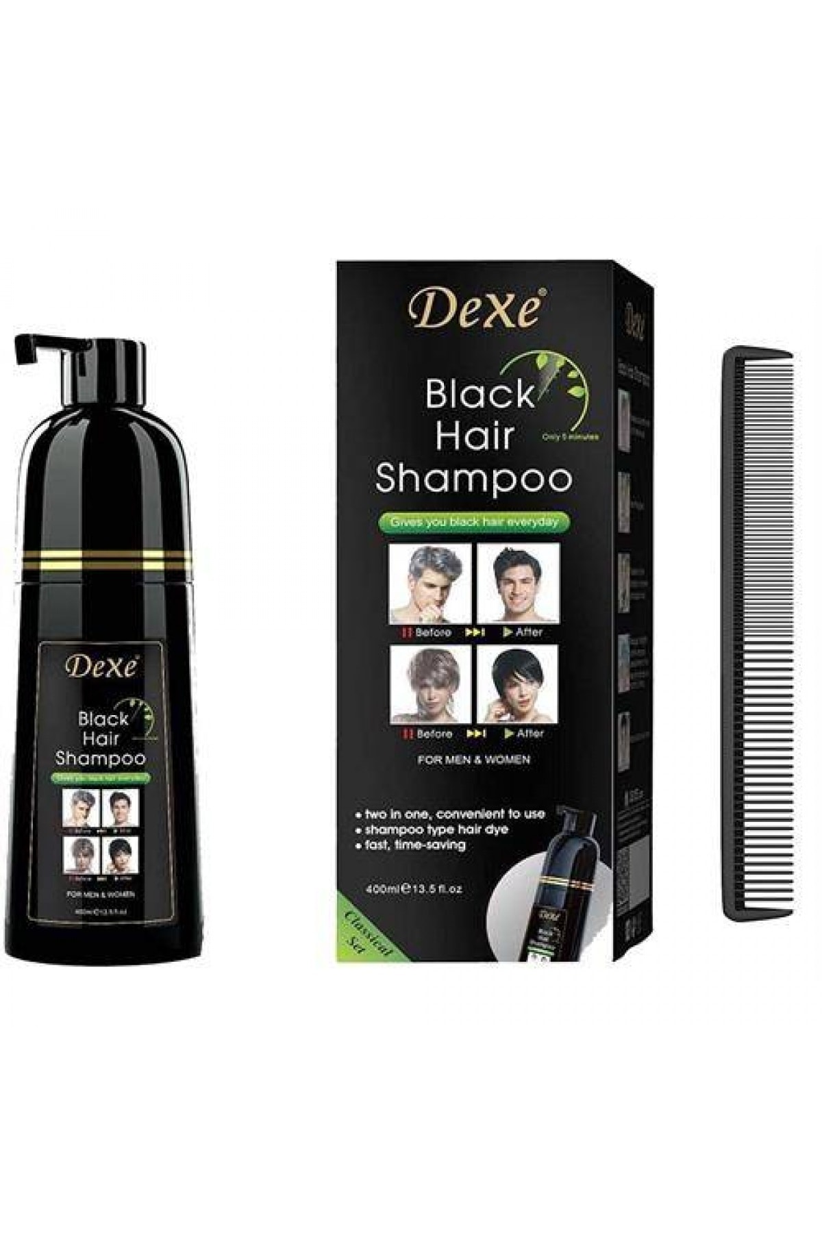 Dexe Saç Siyahlatan Şampuan Tarak Hediyeli 6'lı Indirimli Paket 715017