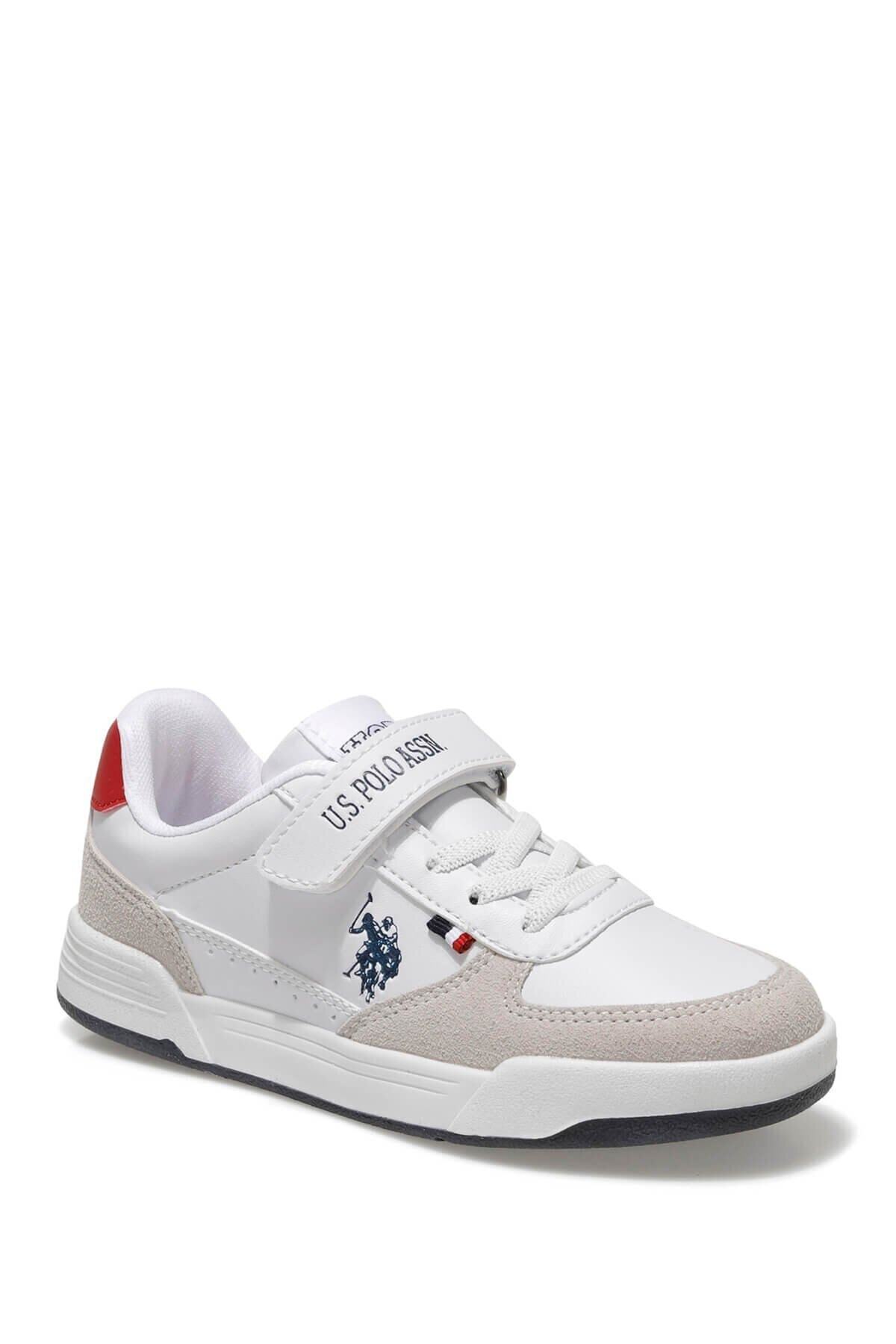 یو اس پولو کفش کتانی یونیسکس Cline Jr F.-White - 33 یو اس پولو کفش کتانی یونیسکس Cline Jr F.-White - 33