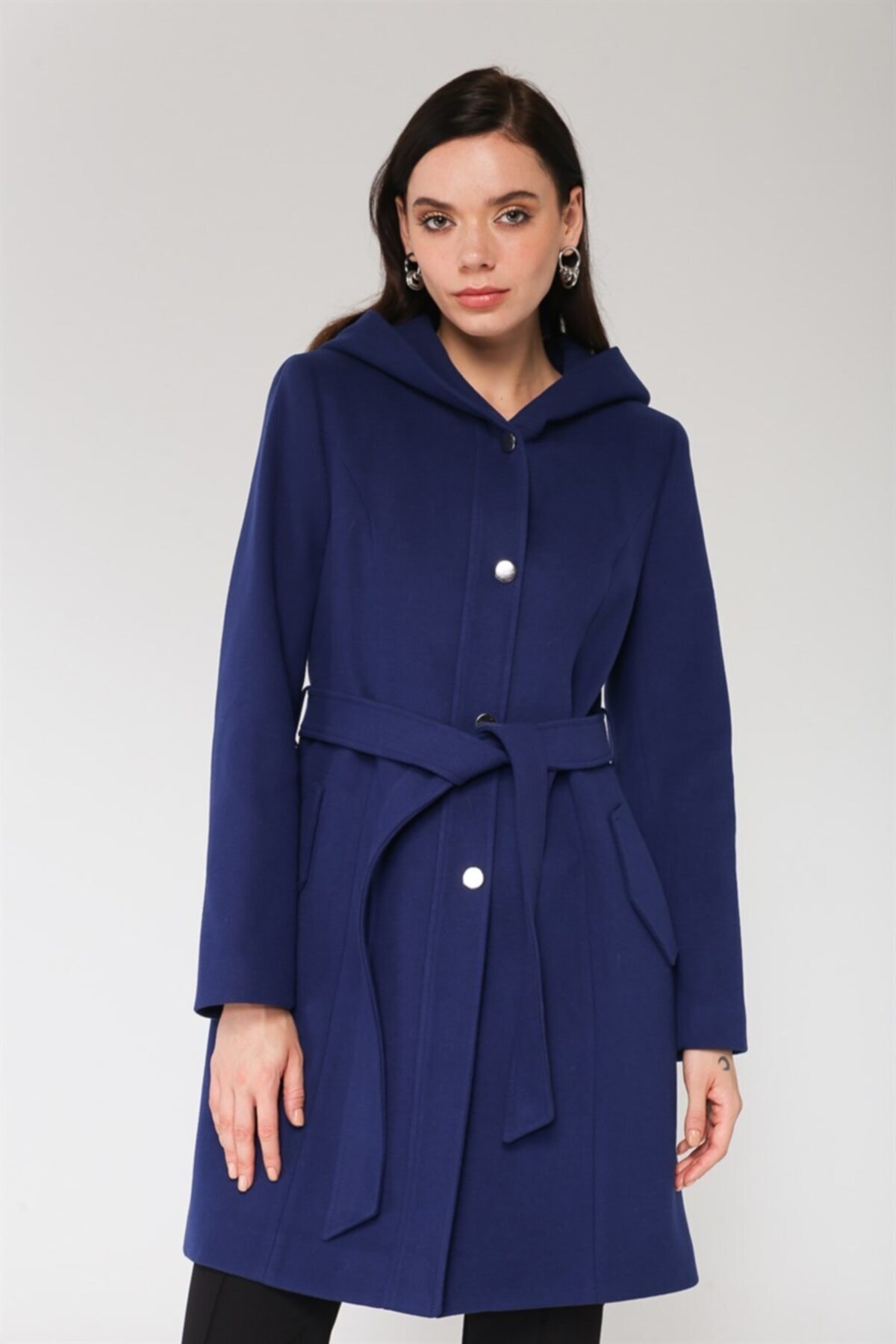 royal blue plus size coat