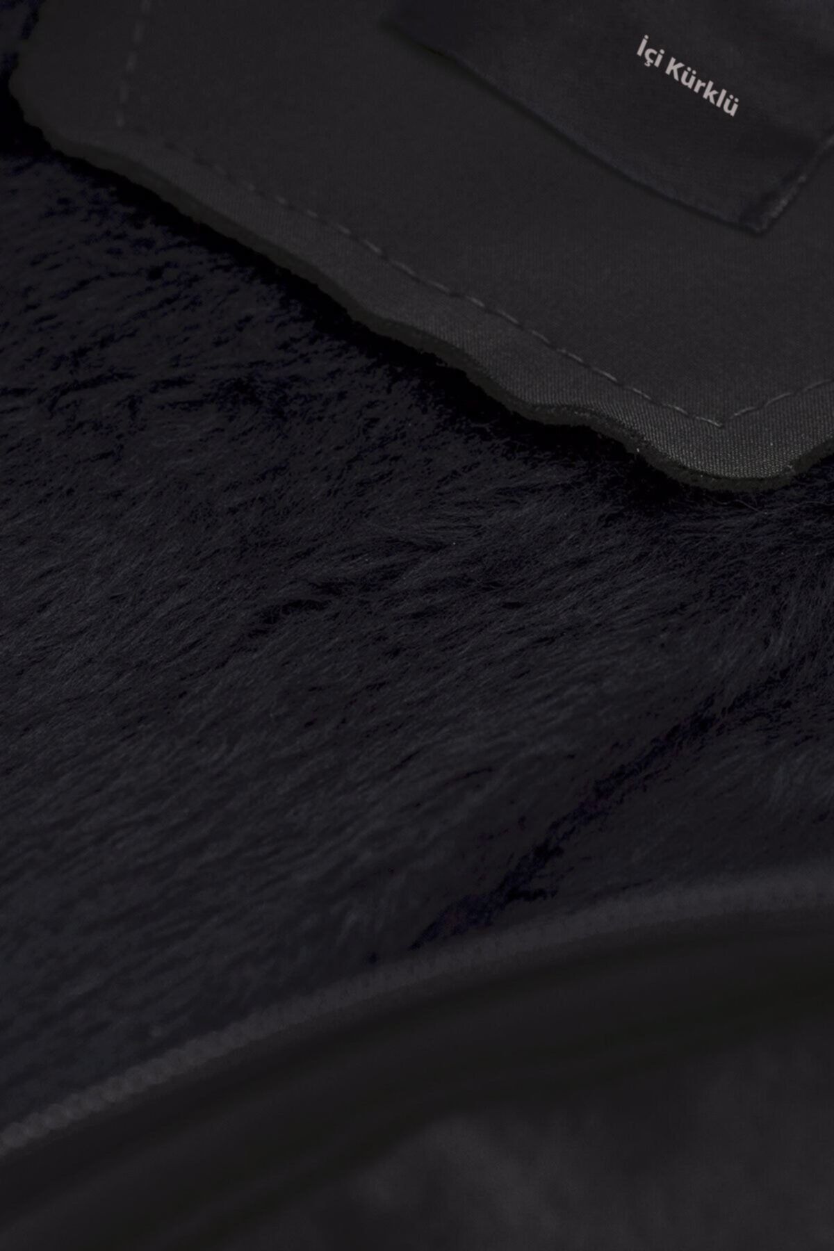 SS See Star Erkek Siyah Kapüşonlu Softshell Su Ve Rüzgar Geçirmez Cep Detaylı Içi Kürklü Kışlık Mont IB12361