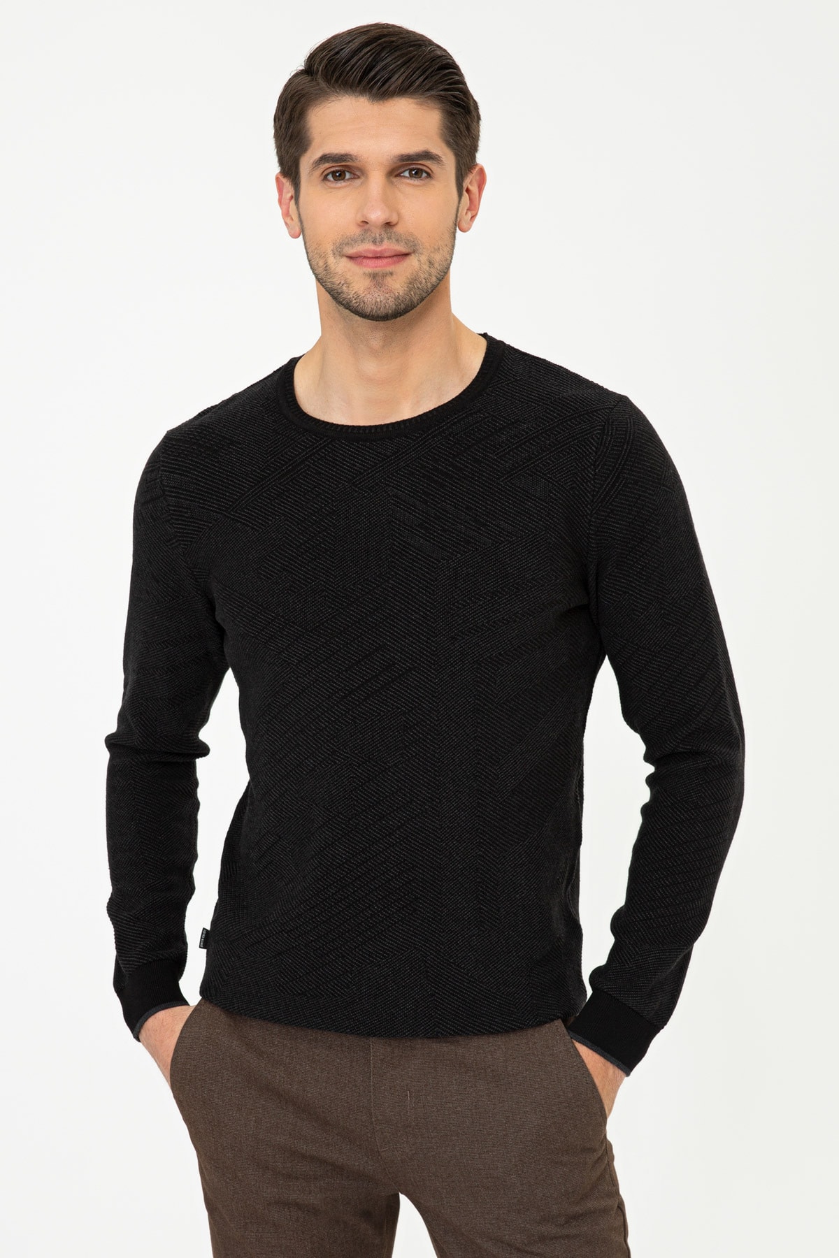پلیور مردانه راسته آستین بلند | پیر کاردین Pierre Cardin G021SZ0TK.000.1388105 - تصویر 3