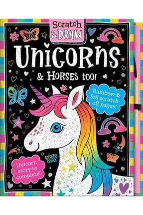 Scratch And Draw Unicorns & Horses Too! - Scratch Art Activity Book TNYSHP - 9781787007161