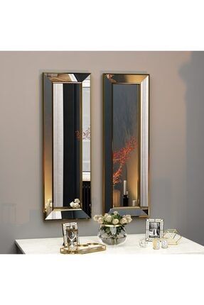 2'li Dekoratif Ayna Çerçeveli Salon Dresuar Aynası Gl001s