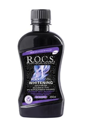 Black Edition Whitening Beyazlatıcı Ağız Bakım Suyu – 250ml ROCS-BLACK-SU