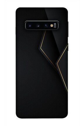 Galaxy S10 Kılıf Baskılı Desenli Zipax A++ Silikon - Blackline Samsung S10 Kılıf Zpx-Tek-New