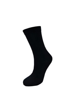 Kadın Düz Bambu Soket Çorap Siyah LBKS245861010634