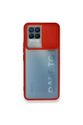 Oppo Realme 8 / 8 Pro Uyumlu Slayt Sürgülü Kamera Korumalı Renkli Silikon Kılıf Palmo19