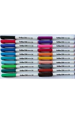 210 Keçe Uçlu Kalem 0.6mm 20 Renk Tam Set HAKİKAT210,0.6