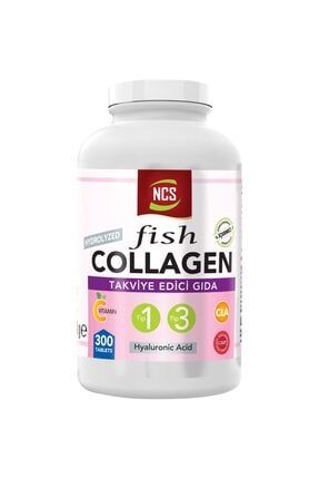 Type 1-3 Balık Kollajen Cla Biotin Çinko Collagen Vitamin C Hyaluronic Acid 300 Tablet TAM617C2EENT