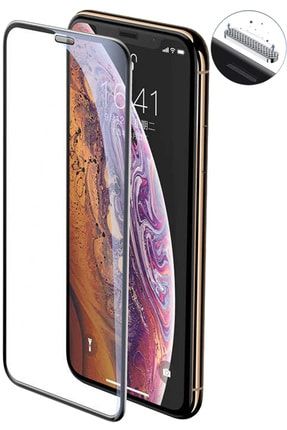 Iphone 13 Uyumlu Ekran Koruyucu Toz Önleyici Ahize Korumalı Full Kaplayan 9d Kavisli Cam EKLAKSANTİDUST40502