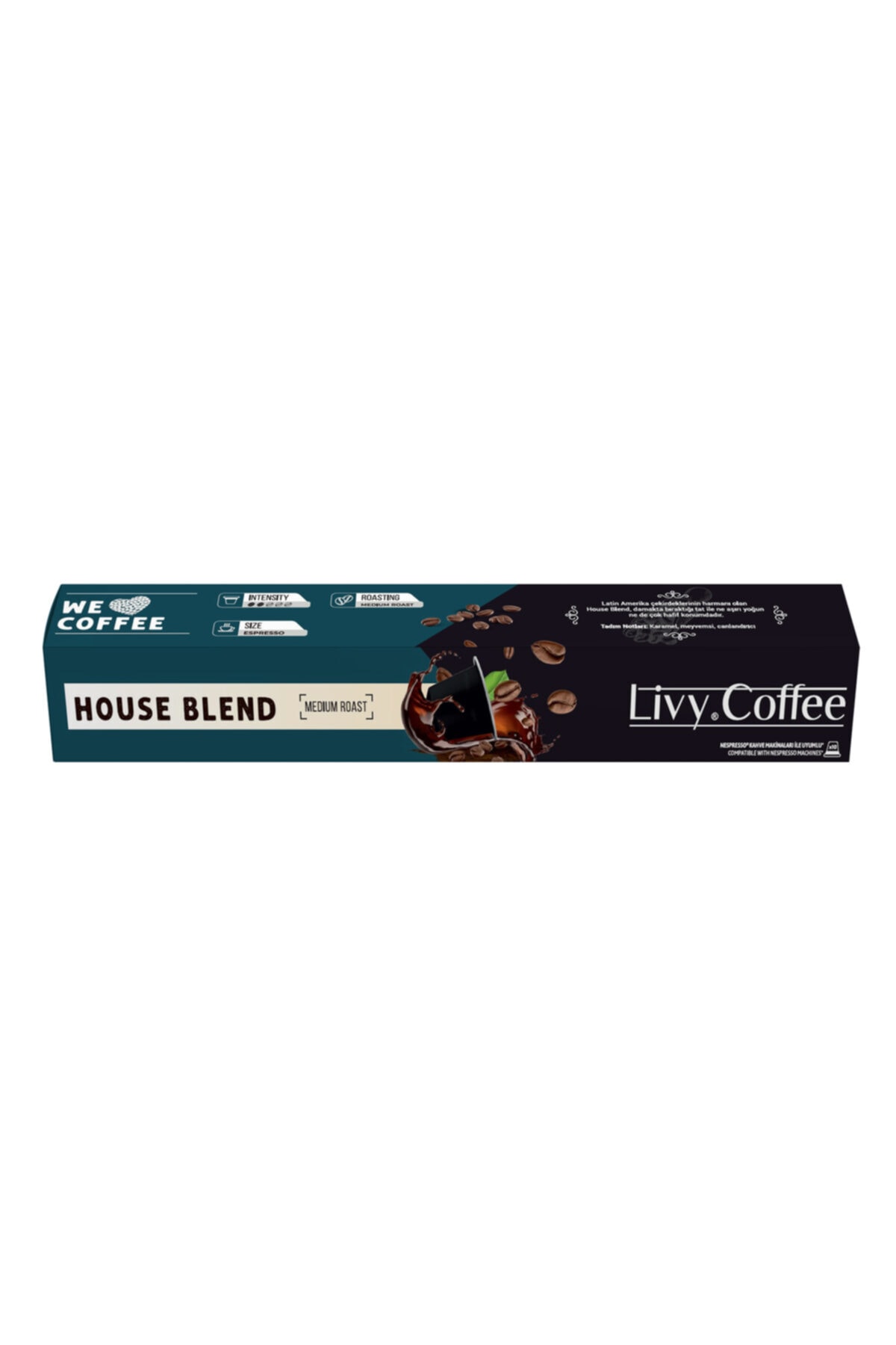 Livy Coffee Nespresso Uyumlu Kapsül Kahve House Blend 10 Kapsül