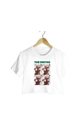 The Smiths Beyaz Crop Top CT1235010