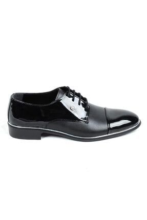 Siyah Rugan Erkek Klasik Ayakkabı AYC05647