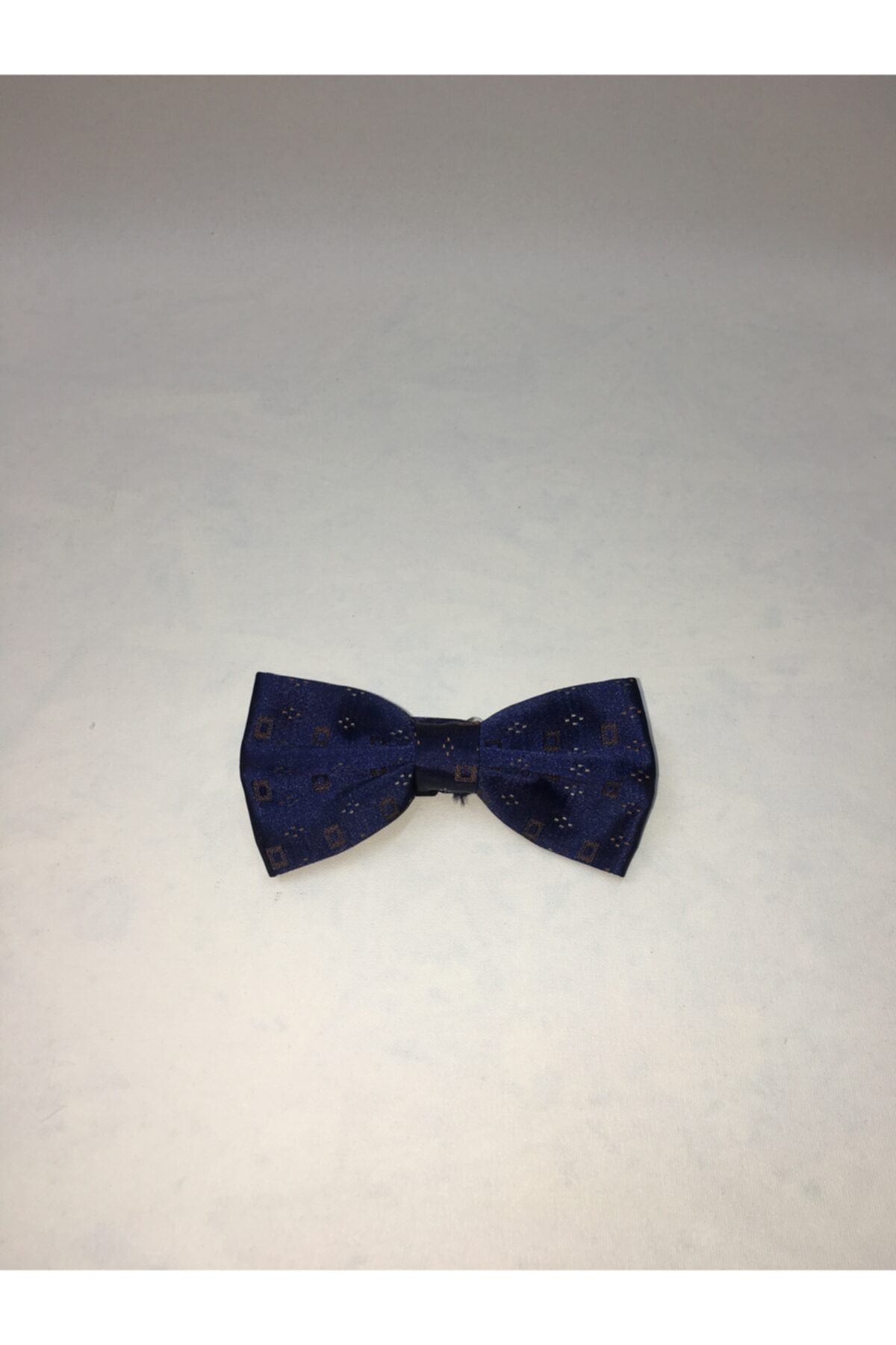 ModaRW16 Desenli Lacivert Kumaş Papyon