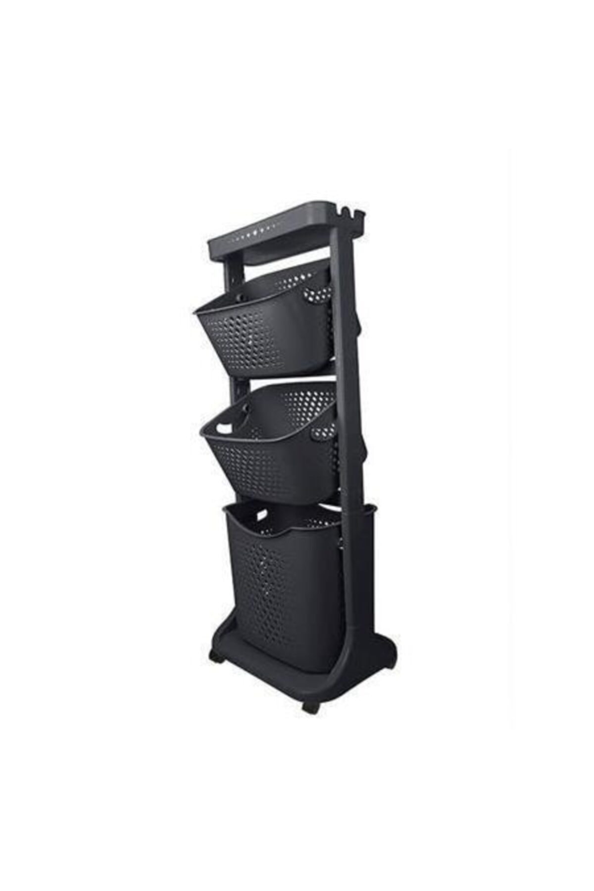 Titiz Tp750 Antrasit Katkat Organizer Sepet 3 Katlı Sepet Banyo