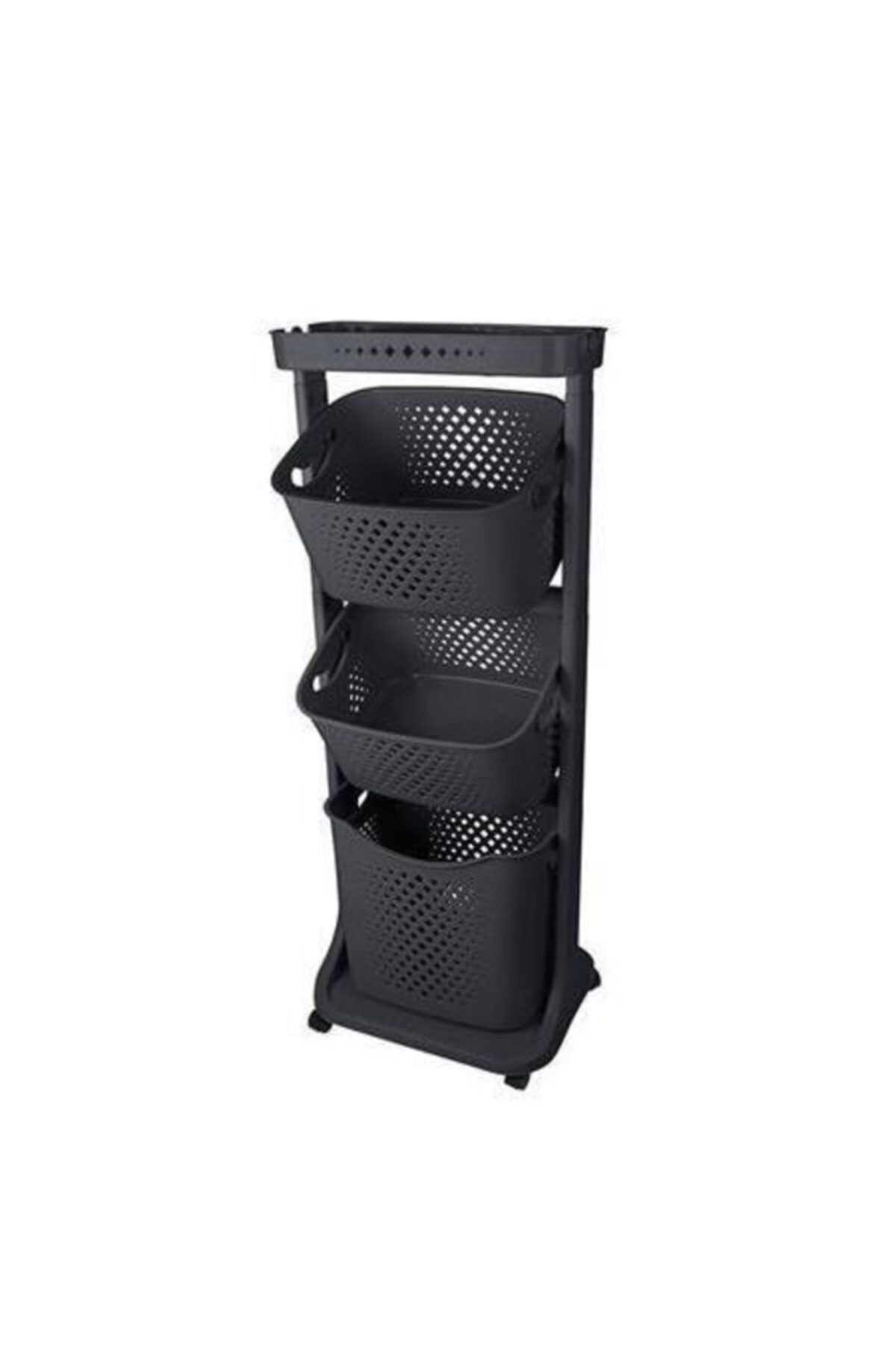 Titiz Tp750 Antrasit Katkat Organizer Sepet 3 Katlı Sepet Banyo