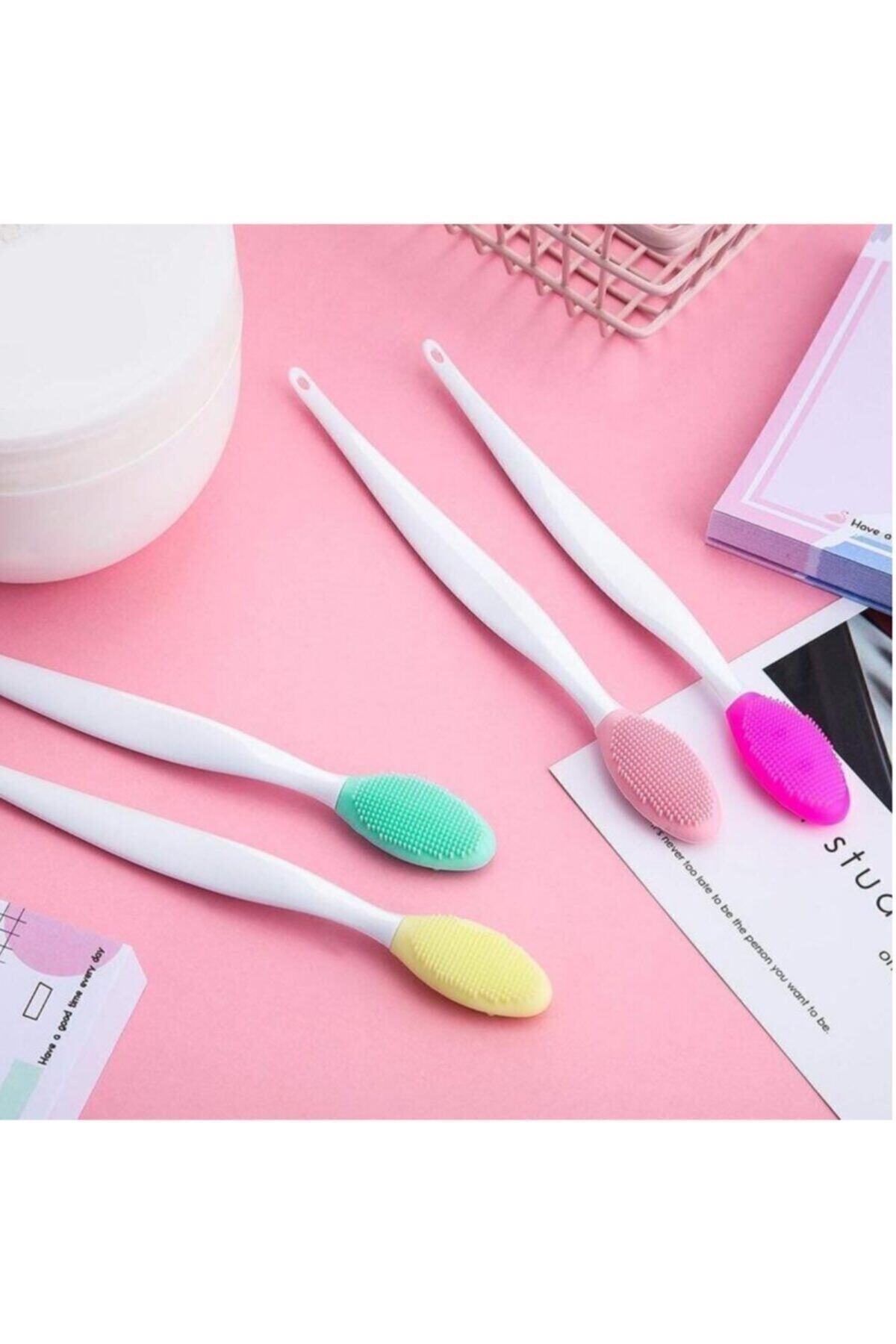 2li Set Dudak Bakım Silikon Fırçası Peeling Gözenek Siyah Nokta Temizleyici Çift Yönlü Akne Giderici — dudk125444 — تصویر 2 از 3