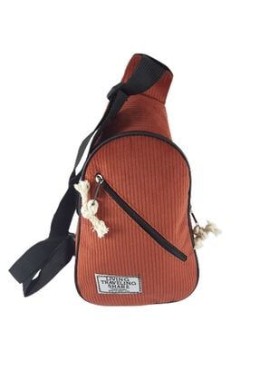 Kadın Body Bag Ve Omuz Askılı Çanta Kiremit Rengi TM0003