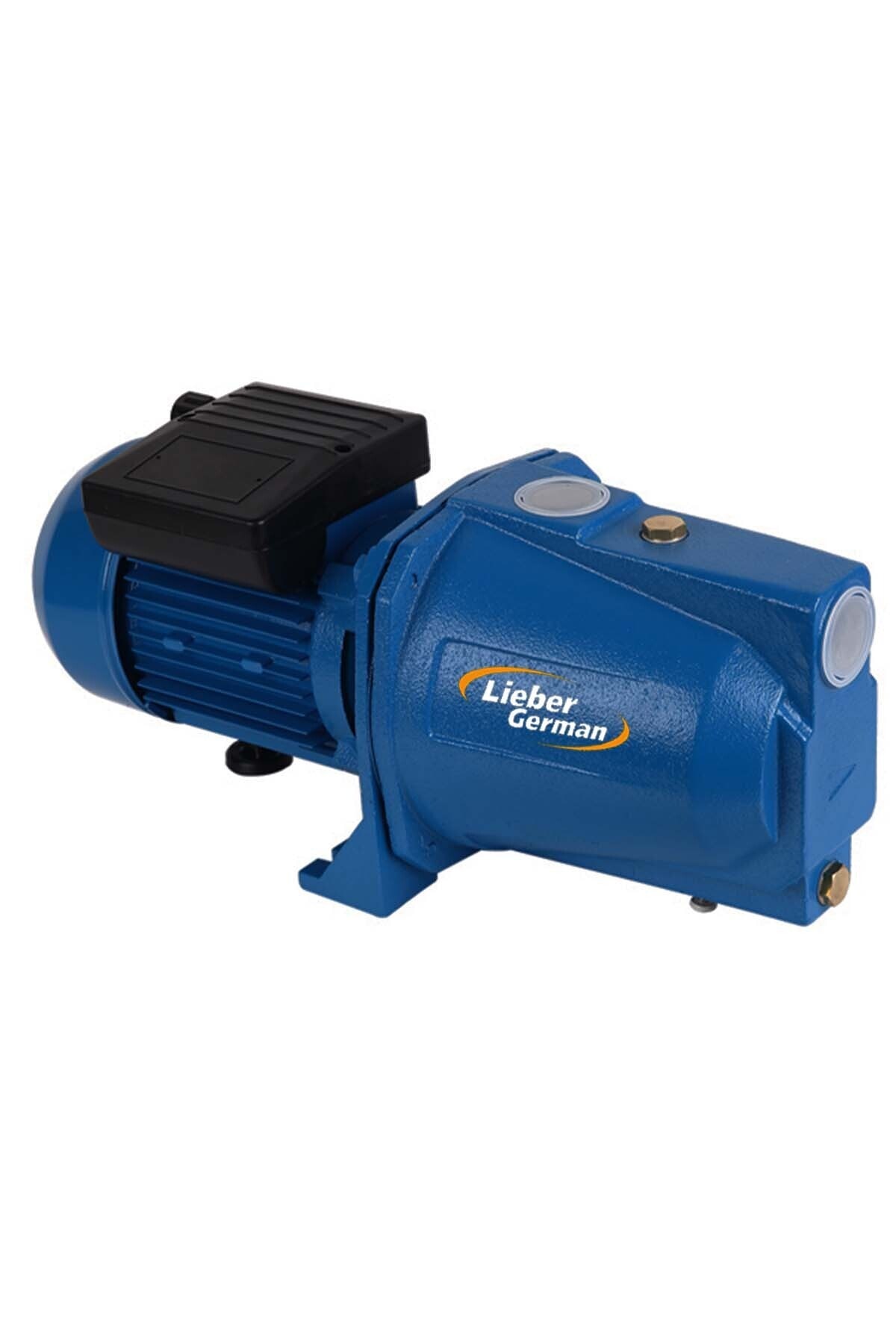 Lieber German Jet100 Tam Bakır Sargı 1.5 Hp Beygir Motor Gücü Çelik Iç Aksam Büyük Su Pompası 9 Mt Emiş 70 Mt Itme