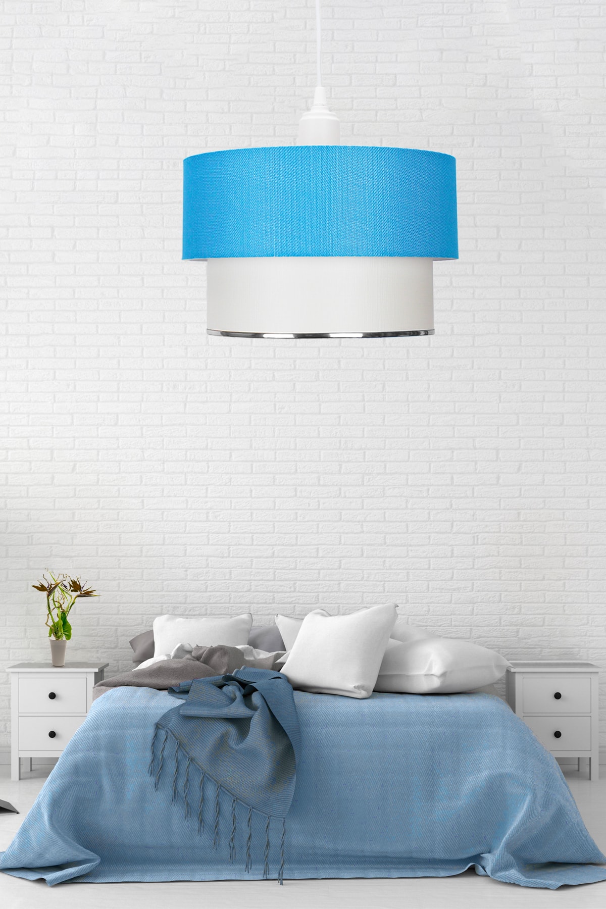 Blue Deco Single Pendant