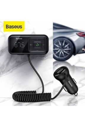 Baseus Araç Transmitter Bluetooth Araç Çakmaklık Ve Müzik Kiti 2in1 Araç Şarj Araç Transmitter Kiti 33331-plh