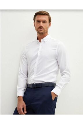 Lcw Formal Slim Fit Uzun Kollu Oxford Erkek Gömlek W11629Z8 - JYX