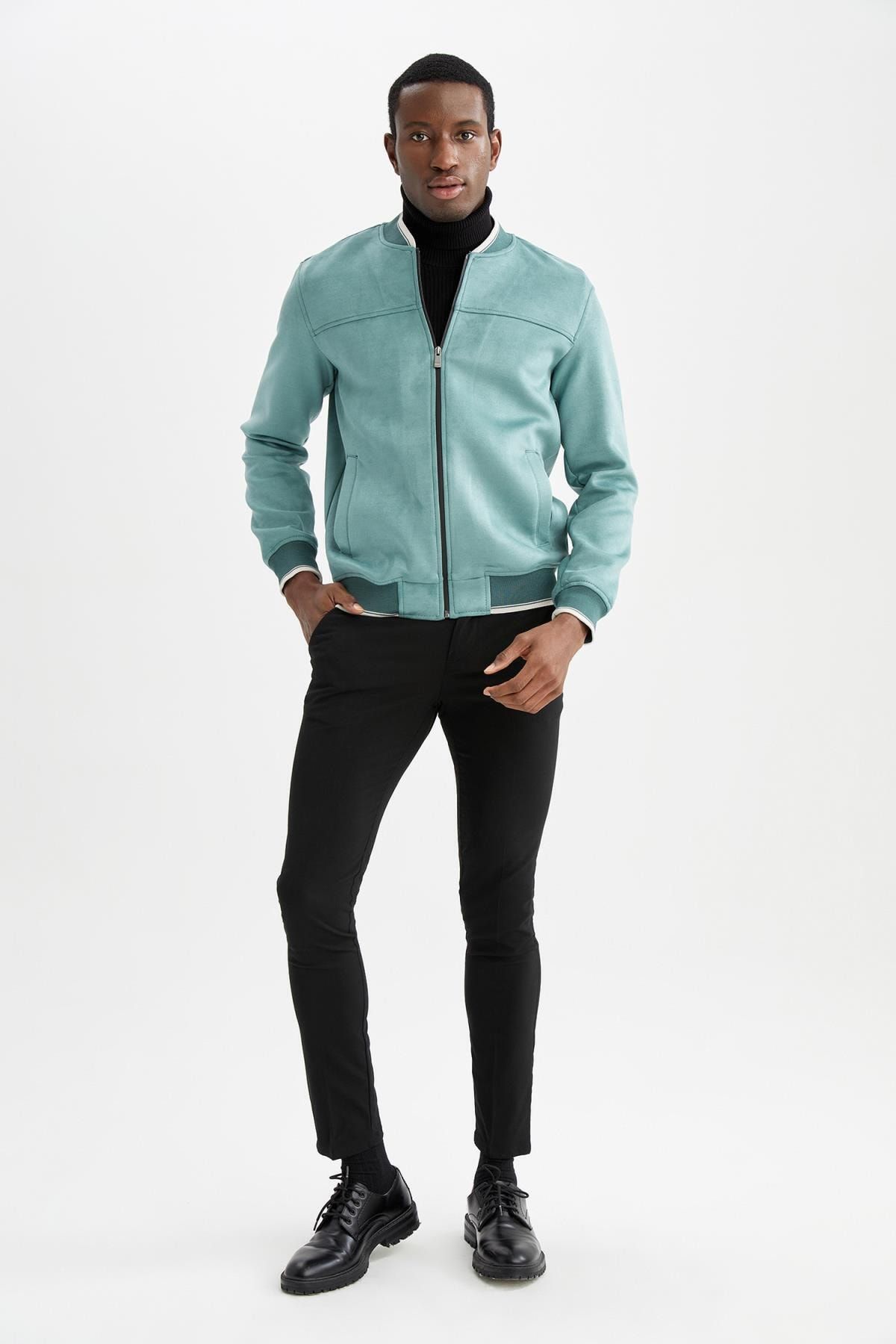 Teal bomber discount jacket mens
