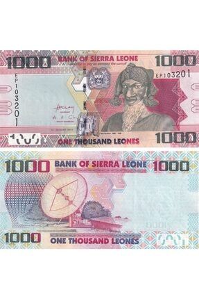 Sierra Leone, 1.000 Leone (2013) P#30 Çil Eski Yabancı Kağıt Para BKSRRLN1K2013