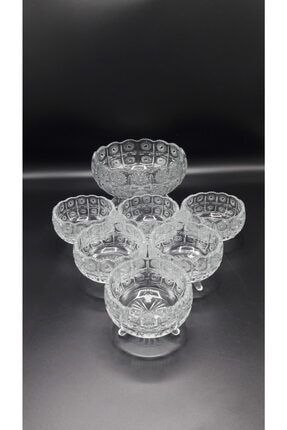 Bohemıa Crystalıte 7 Parça Komposto Set (çap:20cm Yuk:12cm/ Çap:10cm Yuk:7,5cm) AMH0153d1