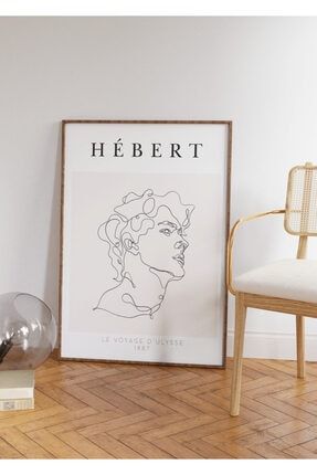 Hebert One Line Drawing Çerçevesiz Poster PSTR-04