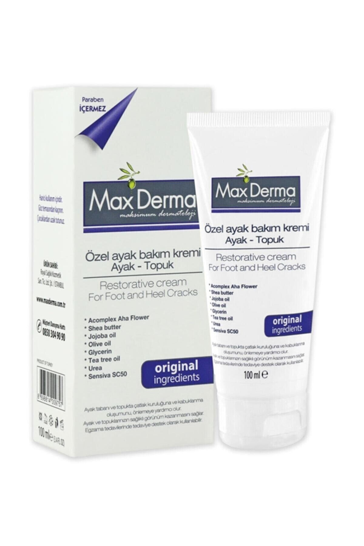 MAX DERMA Ayak Topuk Çatlak Kremi 100 ml