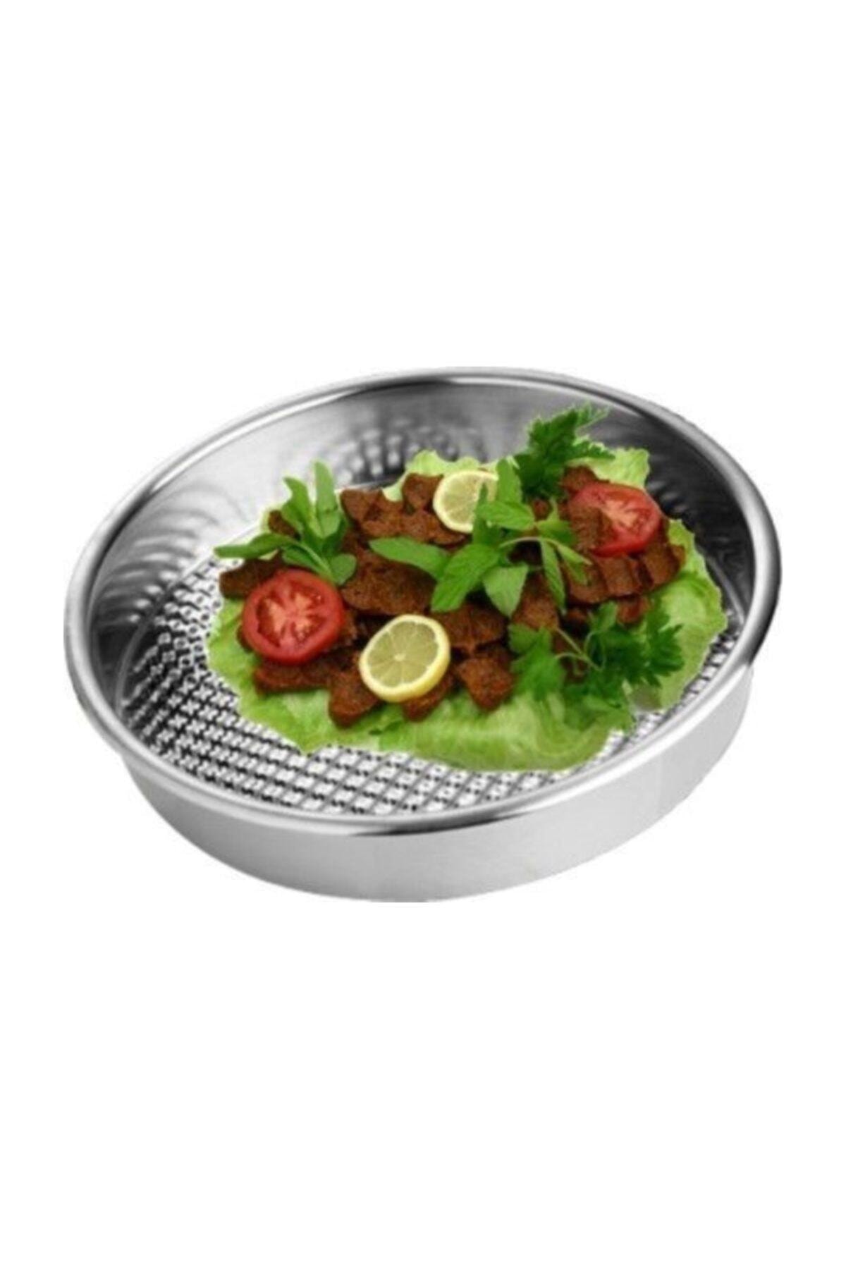 Raw Meatball Tray Large Size Stainless Steel 34 Cm