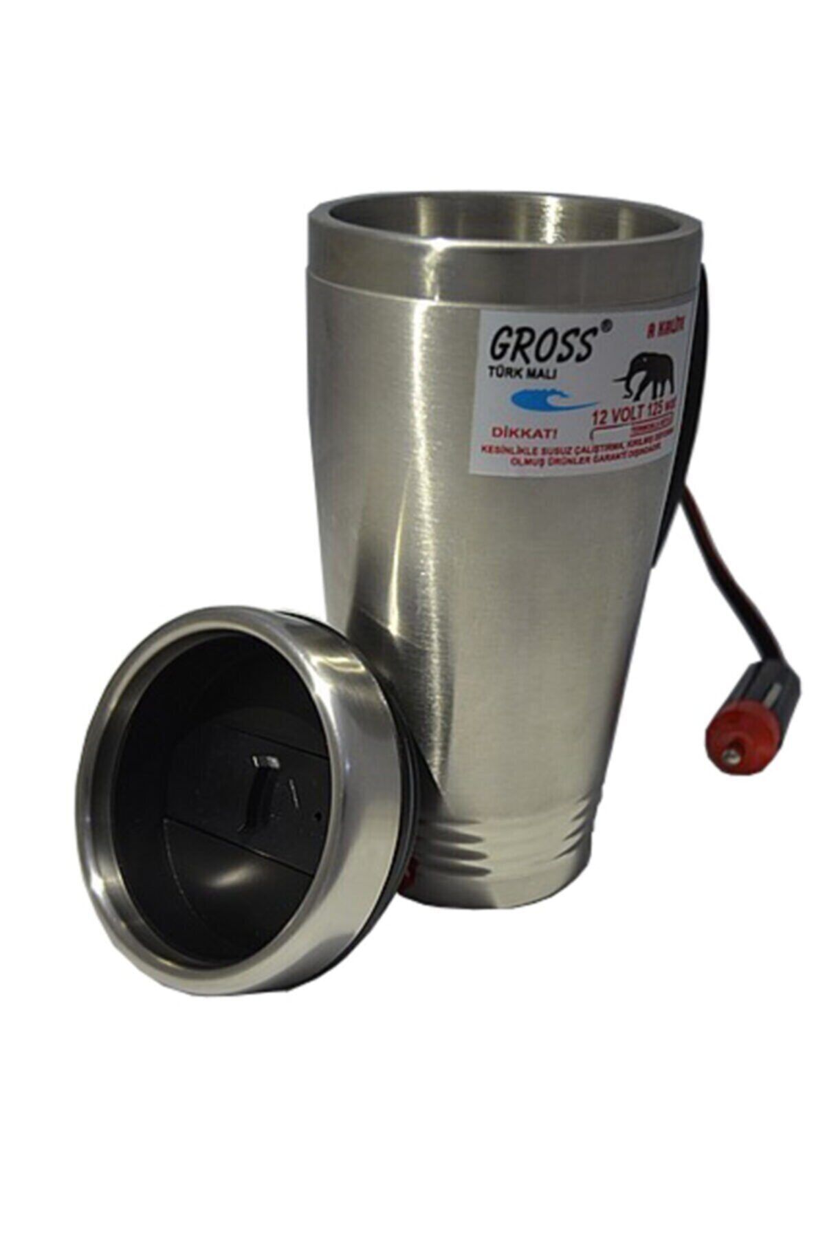 24-volt Çelik Araç Içi Oto Su Isıtıcı Kettle Çakmaklık Girişli 500ml