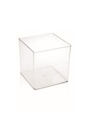 Küp Saksı 2,8 Litre 15 Cm Şeffaf Kristal Saksı Şeffaf Küp Saksı Şeffaf Saksı M981