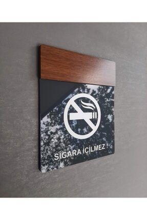 Wooden Serisi Sigara Içilmez Uyarı Tabelası WSSİU1