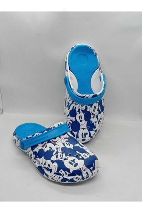 Mavi Çift Tabanlı Kadın Sabo Terlik Sandalet Mavimick
