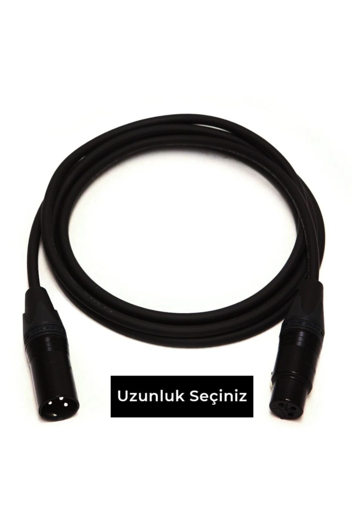 Klotz & Neutrik Tam Bakır Xlr Erkek - Xlr Dişi Black Mikrofon