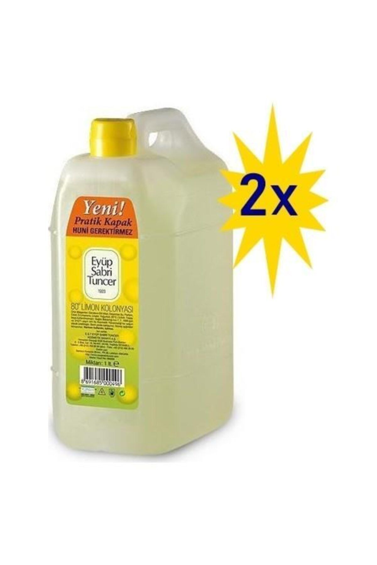 بطری پرکن ادکلن کلاسیک لیمو 1 لیتر X 2 Eyüp Sabri Tuncer