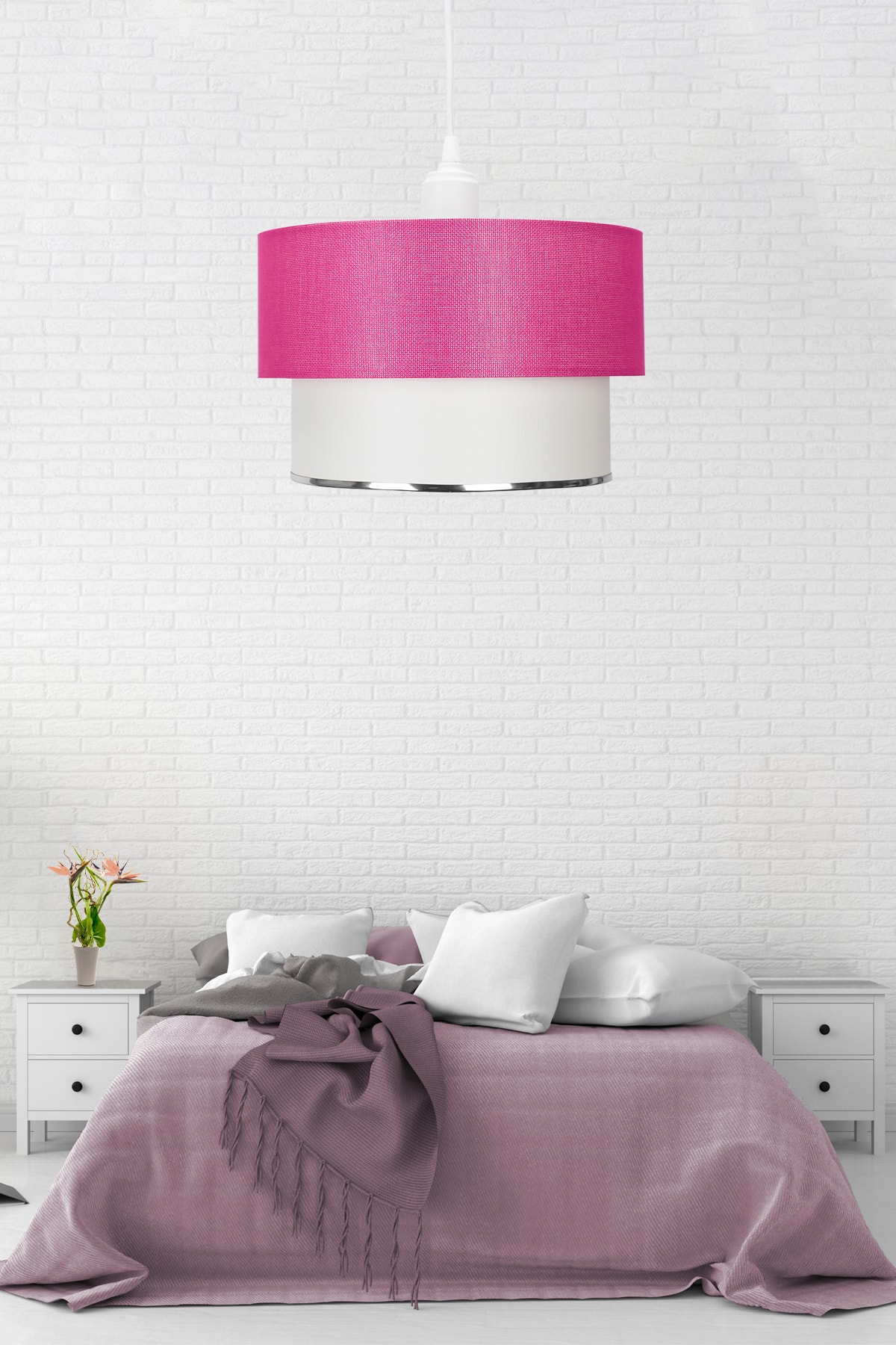 Pink Deco Single Pendant