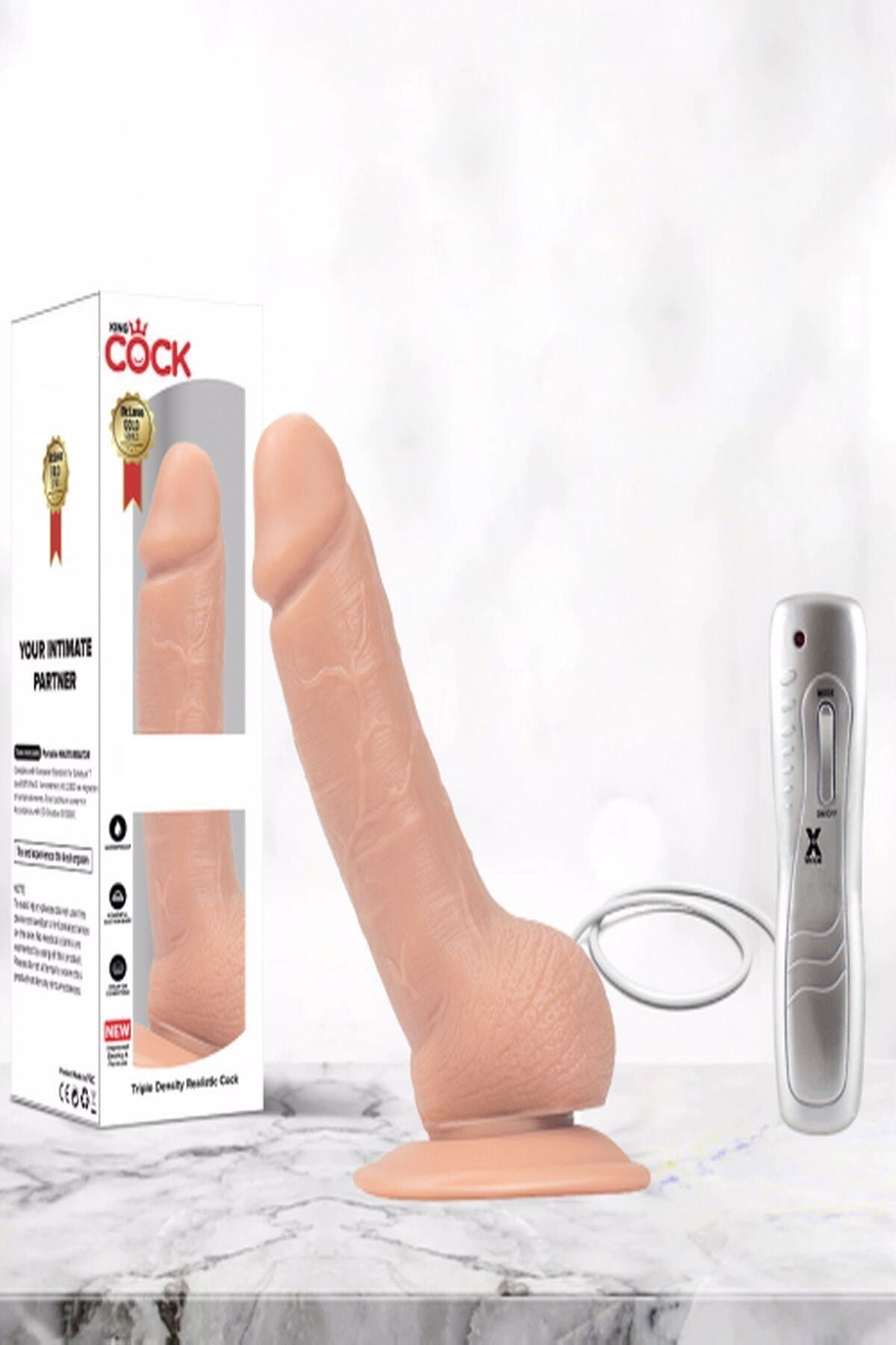 Gerçekçi Vantuzlu Realistik Penis, Anal Ve Vajinal Süper Dildo 17cm 2