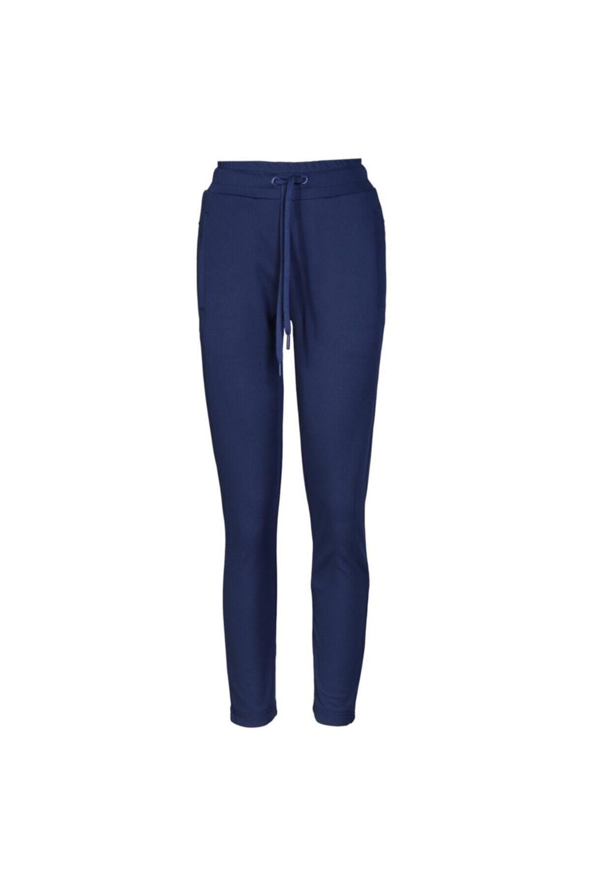 شلوار گرمکن آبی زنانه لباس Six اورجینال hummel