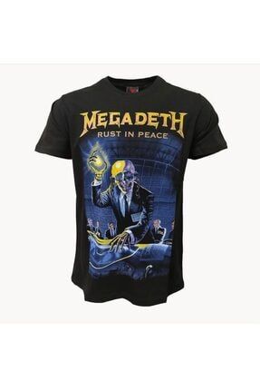 Megadeth Rust In Peace Metal Band Baskılı Penye Tişört MGDTRIP-0333