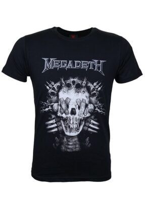 Megadeth Skull Metal Band Baskılı Penye Tişört MS-0333