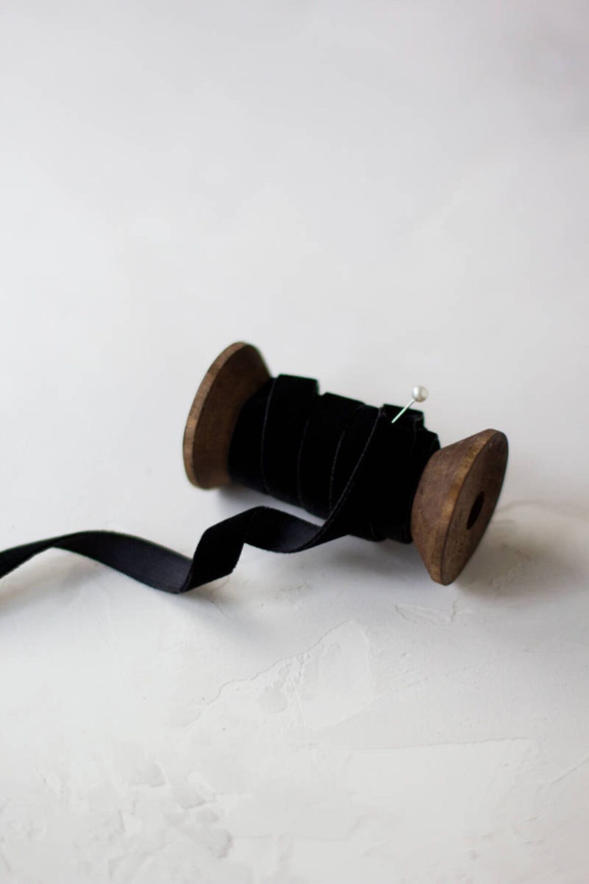 E Elmas Siyah Kadife Kurdele (1CM - 5M)