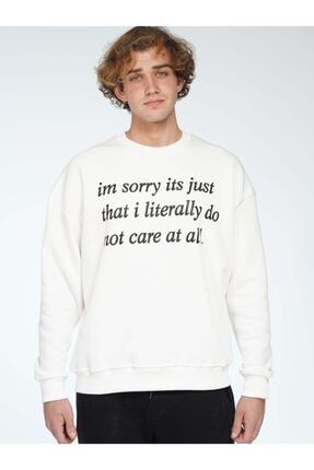 Don't Care At All Unisex Oversize Sweatshirt YWNK8