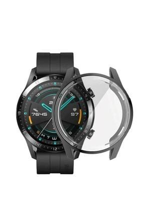 Huawei Watch Gt2 46mm 360 Koruma Silikon Kılıf Siyah GT2