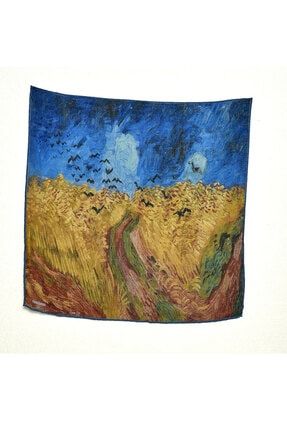 Van Gogh Desenli Bandana Fular lilarosa000270