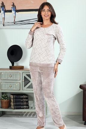 Bella Secret Kadife Kadın Pijama Takımı 5970